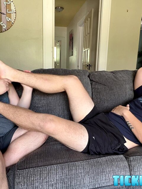CDubs smiles as Matt tongues the dirt off his soles