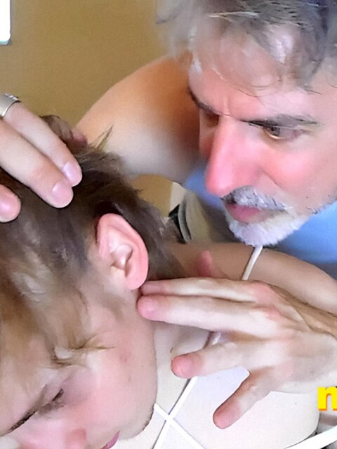 Richard Lennox puts clothespins on Elis Ataxxx’s ears to tease him