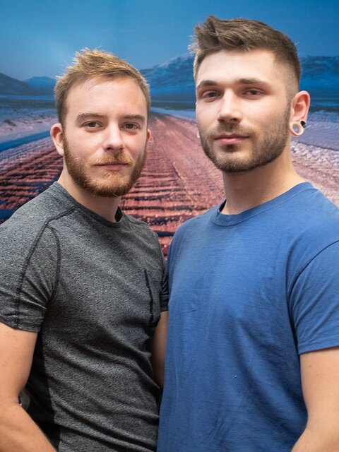 Tyler Castle sucks Luke Hudson’s cock slow before riding him