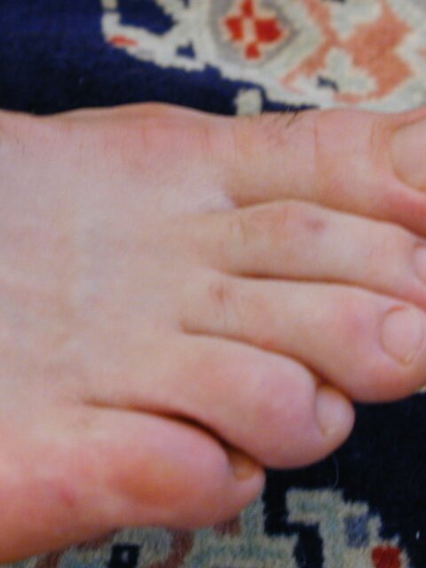 Mr. Pratt tickles Ridgeway’s feet through his sheer socks