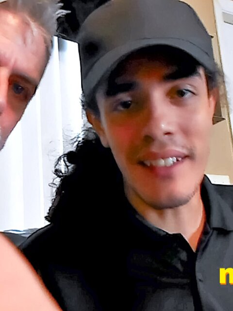 Ricky Fox shows Richard Lennox how to lick giant cocks