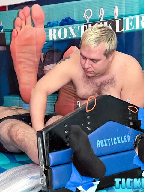 Evan Jons and Matt spend quality time with tickling and toys