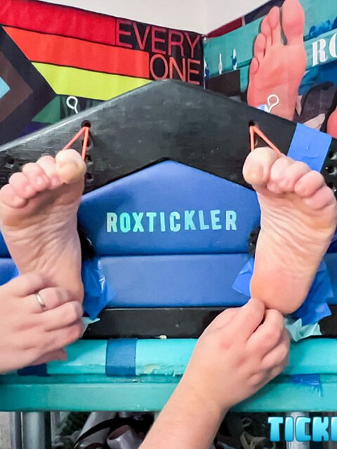 Ryan giggles and squirms under Matt’s tickling fingers