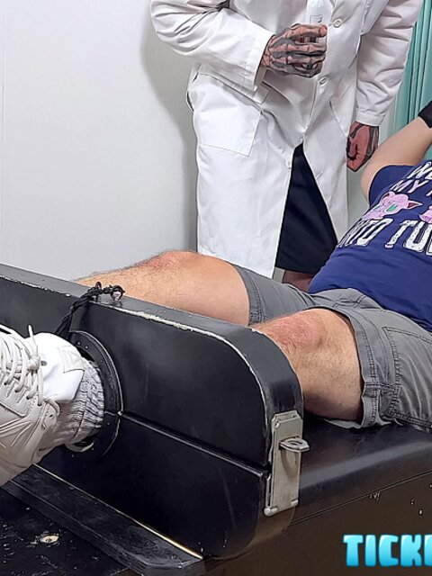 Slick Rick tortures Matt’s belly and feet with tickles and toys