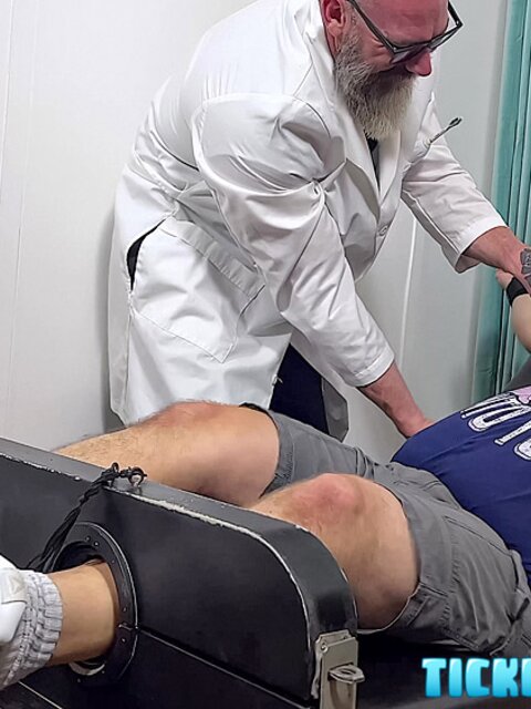 Slick Rick tortures Matt’s belly and feet with tickles and toys