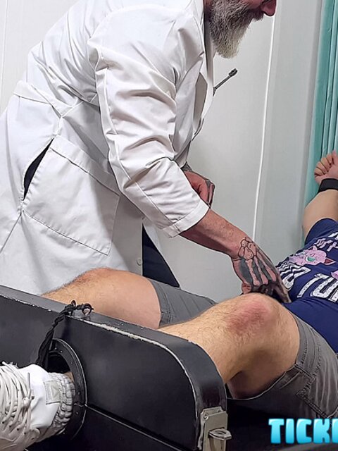 Slick Rick tortures Matt’s belly and feet with tickles and toys