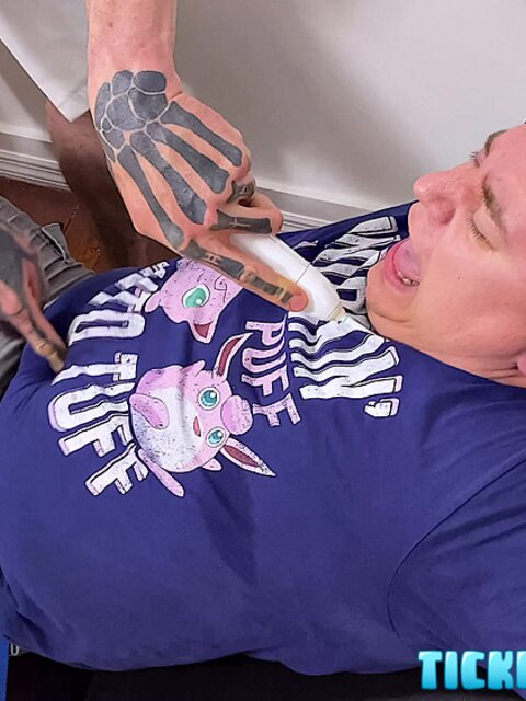 Slick Rick tortures Matt’s belly and feet with tickles and toys