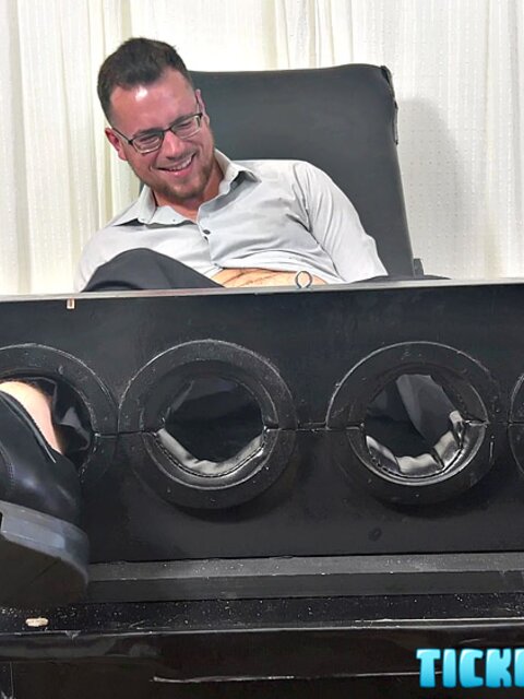 Matt catches CDubs jerking off and makes him sit in tickle chair