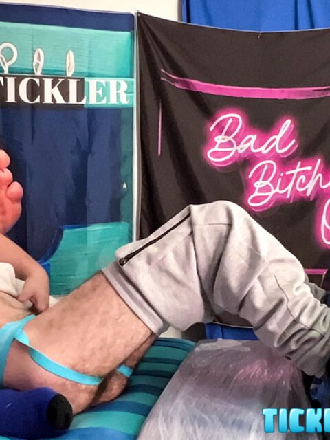 Matt surprises Chase with a thorough tickling in the bedroom