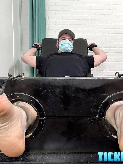 Matt and CDubs take turns tickling The Doctor’s bare feet