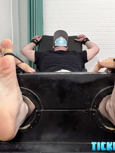 Matt and CDubs take turns tickling The Doctor’s bare feet