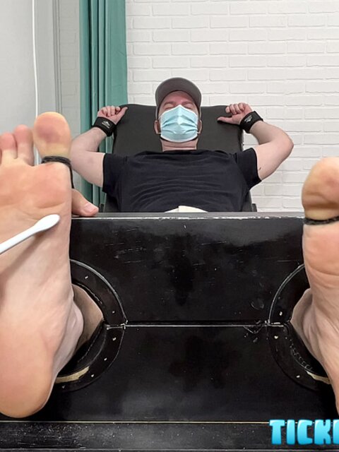 Matt and CDubs take turns tickling The Doctor’s bare feet