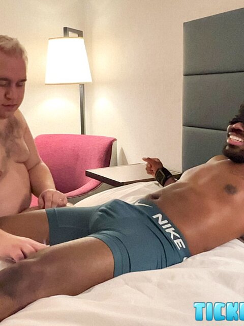 Matt uses fingers and toys to tease Sole Prince’s bare feet