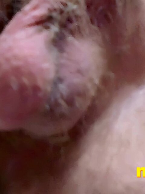 Richard Lennox jerks off with Kaleb DeWulf trapped in his foreskin