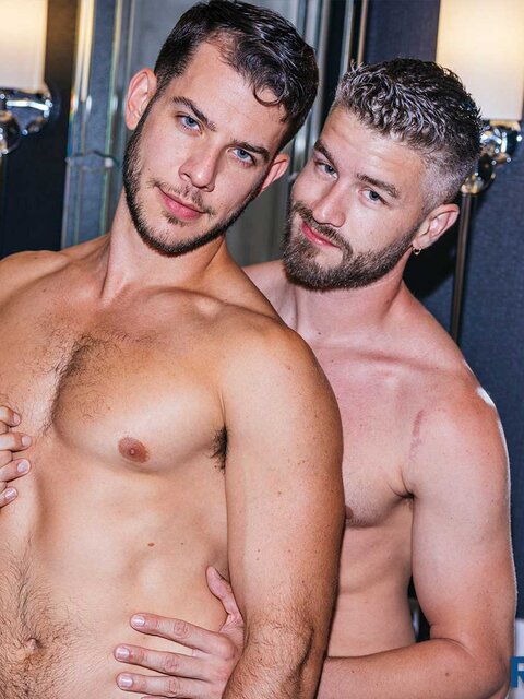 Ryder Flynn and TD Graham make out and suck each other