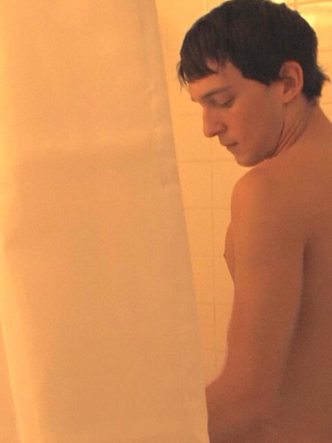 Andy Kay strokes his emo cock to massive solo cumshot