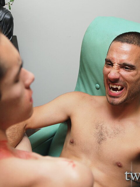 Harry Cox dominates and fucks Jason Alcok’s ass with his huge cock