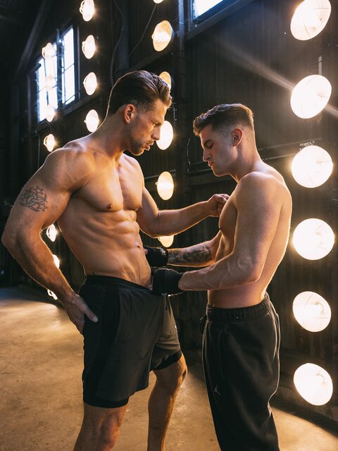 Roman Todd and Trevor Brooks work out then fuck hard