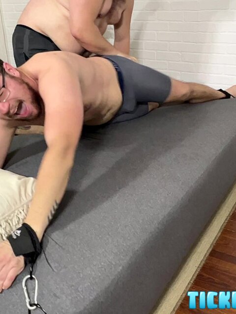 CDubs tied for Matt’s tickle massage on bare feet