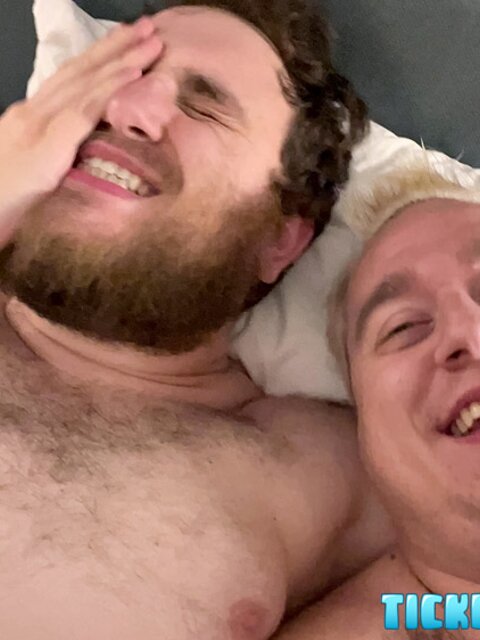 Simon’s deep laugh fills room as Matt tickles him