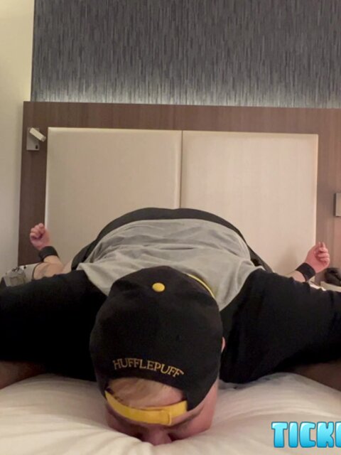 John Spencer laughs as Matt teases his bare feet