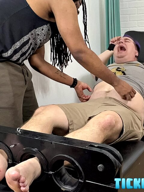 J’s tickles make Matt cackle with shirt over face