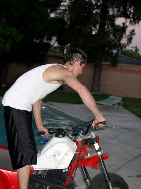 Skater Ian Madrox spanks Evan Heinze’s smooth cheeks