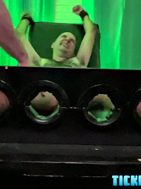 Drew’s pits tickled by The Doctor and Matt in chair