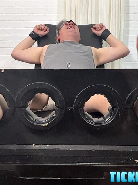 Achilles and Matt team up for tickling torment with toys and feathers