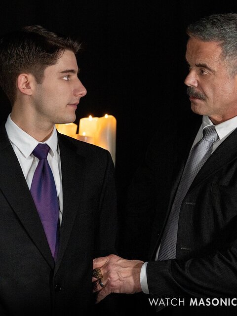 Dex Devall rims and gets rimmed while Reece Scott breeds him hard