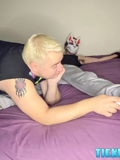 Foxy Sox gets tickled hard by Matt in white socks
