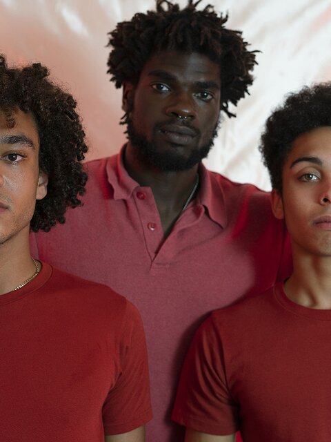 Threesome interracial action with horny jocks