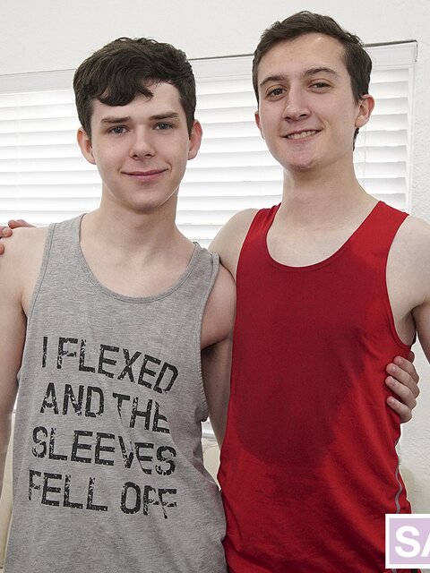 Dakota Lovell massages Jack Andram's pink hole into raw gym unwind ride