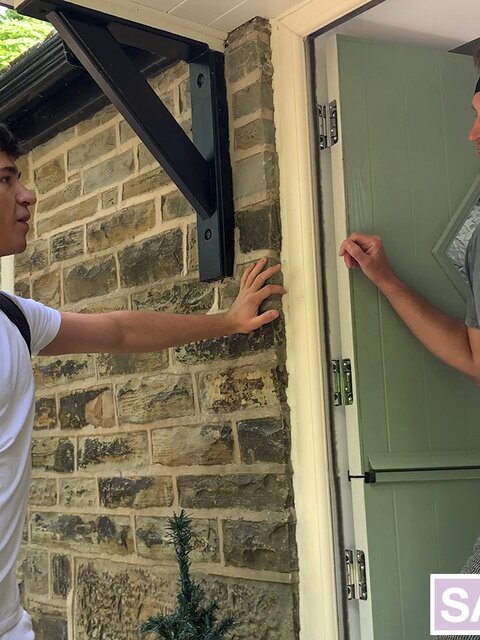 James Keresford moans as Kendrick Thomas licks sensitive spots