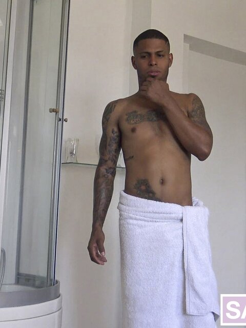 Marcus opens minded in jacuzzi for filmer's foot-cock fondle