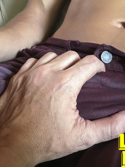 Cute Tincho shoots leche everywhere after bus stranger's home fool