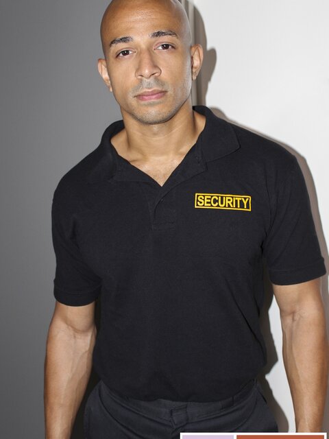 Guard Zario Travezz spit-roasts caught perps Anthony and Joseph