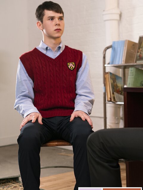 Father Gallo dildo-punishes and breeds guilty Dakota Lovell