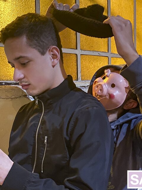 Masked Sploogers caught and gang-creampied brave Mauri