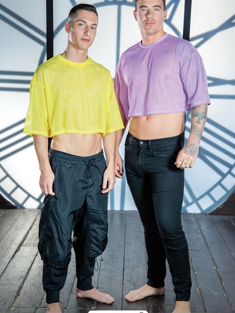 Brothers JJ Knight and Tristan Hunter bareback and breed