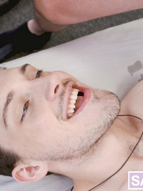 Priest Jack Hunter demands threesome bareback spit roast confession