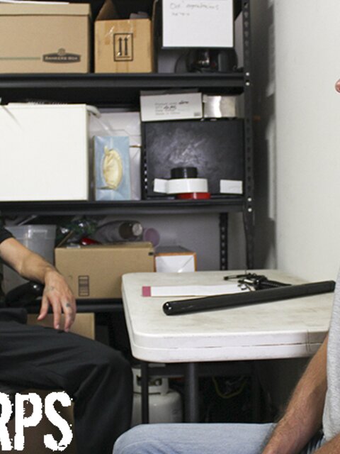 Twink gets drilled by security officer in uniform