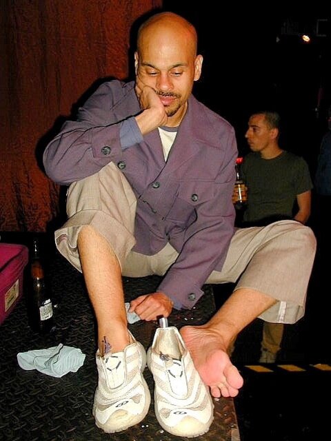 Patrick and Mike worship sneaks boots and bare feet