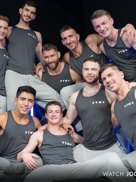 Nine tops gangbang and creampie FTM cumdump Colby Tate