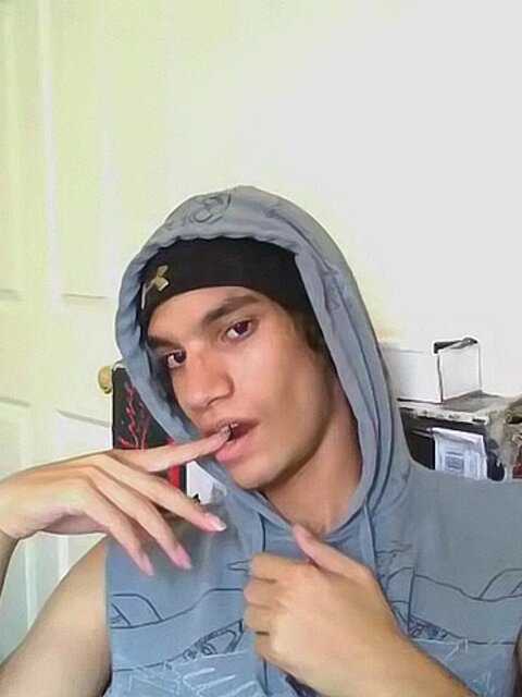 Tristan strokes smooth cock solo then sprays load