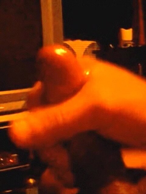 Angel jerks POV cock and shoots thick load