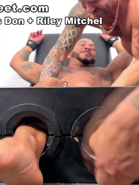 Rio 9rande gets tickled by Riley and Chris Don