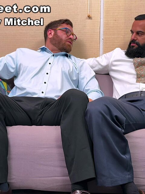 Riley Mitchell rubs and sucks Tony Orion’s dress socks