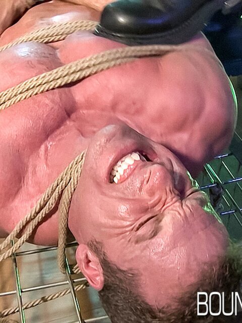 Master Dire Callahan stomps Derek Pain’s balls in cage