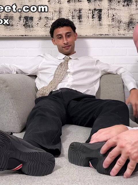 Boss Luca demands Killian Knox to worship feet or get fired